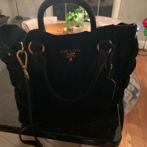 PRADA Gaufre Convertible Tote Nappa Leather Large.